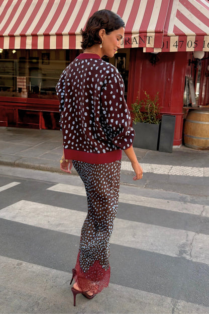 Never Fully Dressed Deals - Chocolate Deer Midi Maeva Skirt
