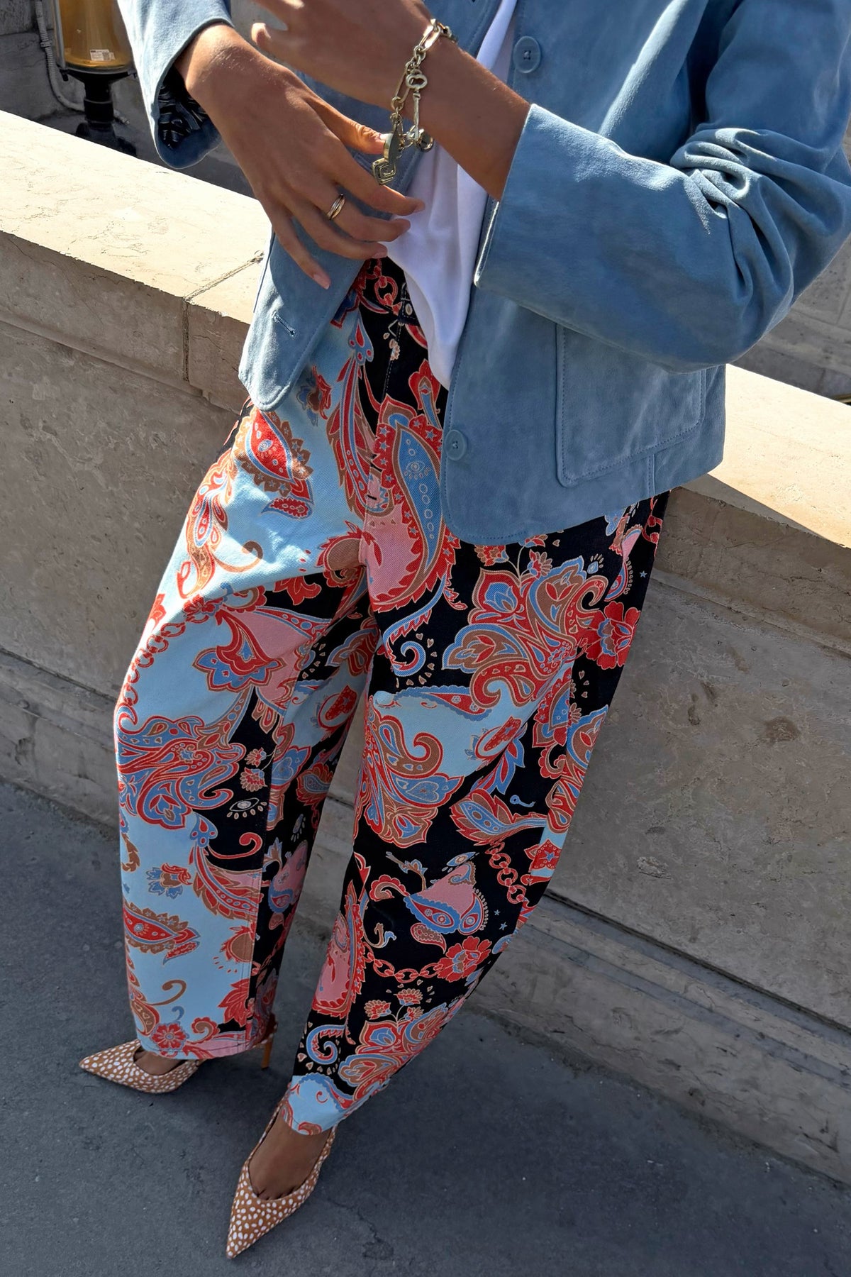 Never Fully Dressed Sale - Paisley Barrel Jeans