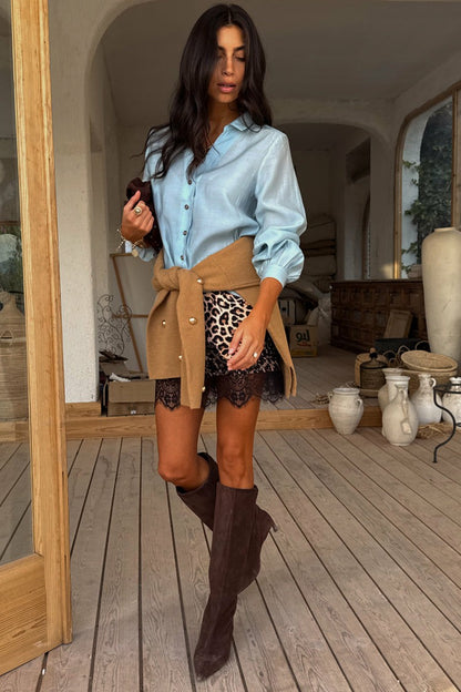 Never Fully Dressed Sale - Leopard Mini Maeva Skirt - Never Fully Dressed