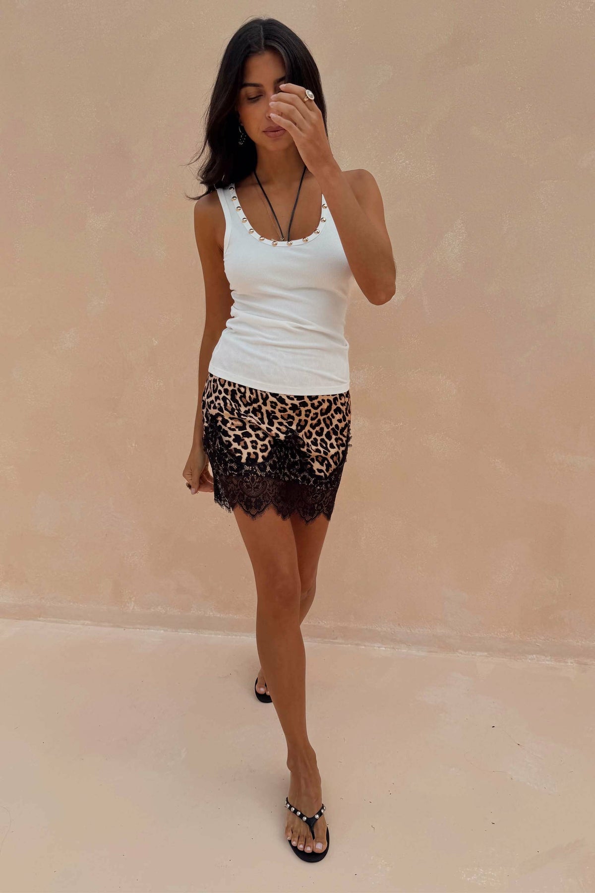 Never Fully Dressed Sale - Leopard Mini Maeva Skirt - Never Fully Dressed