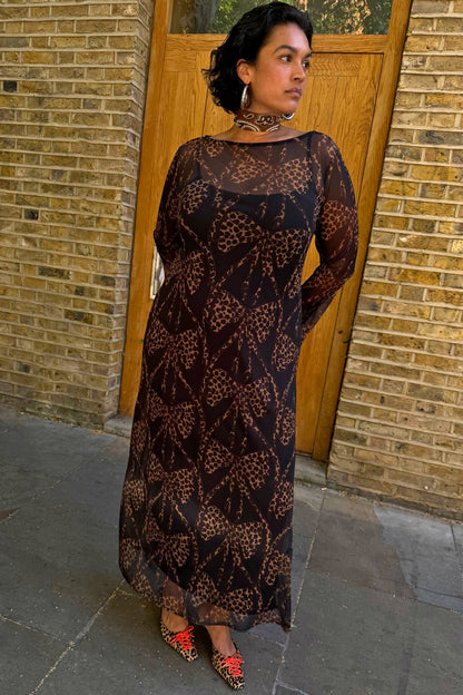 Never Fully Dressed Recommended - Black Bow Aria Mesh Dress