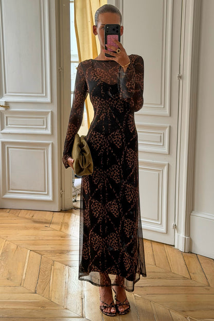 Never Fully Dressed Recommended - Black Bow Aria Mesh Dress