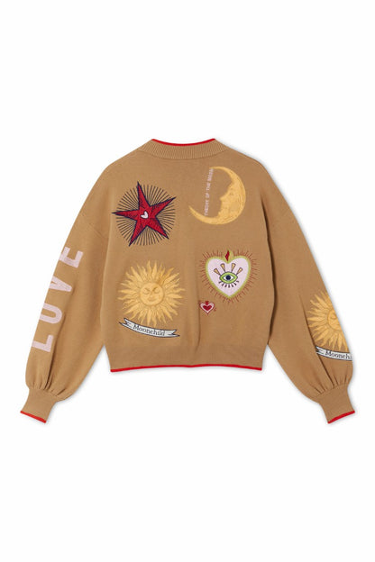 Never Fully Dressed Premium - Camel Mystical Cardigan