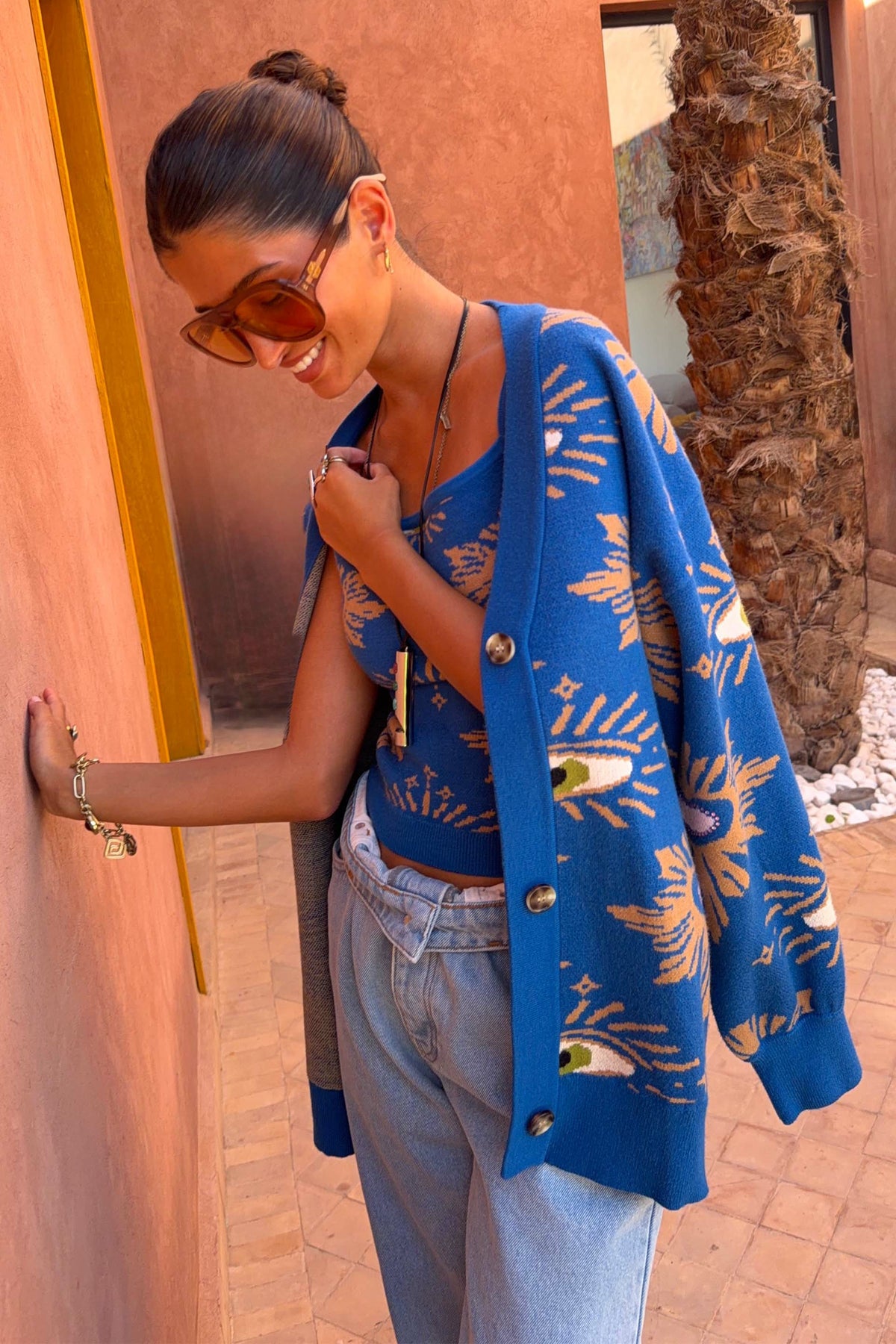 Never Fully Dressed Premium - Blue Eye Cardigan - Designed in London