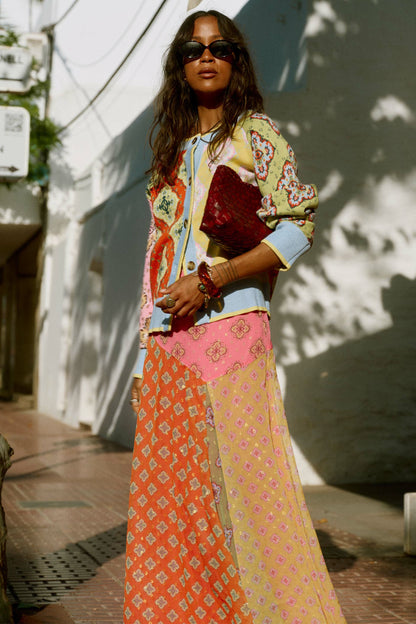 Never Fully Dressed Quality - Pink Mix Tile Cheryl Cardigan