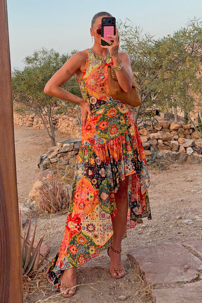 Never Fully Dressed Customer Favorite - Tapestry Ribbed Tank  UK