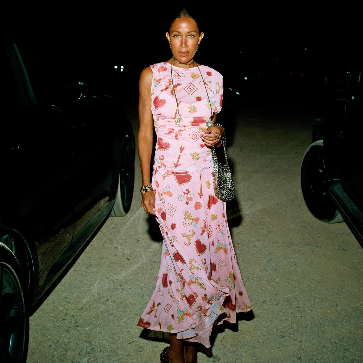 Never Fully Dressed Premium - Pink Astra Lace Maxi Skirt