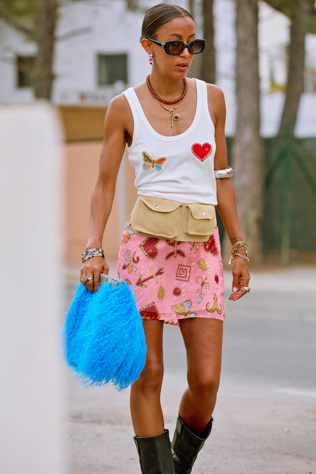 Never Fully Dressed New - White Astra Scoop Neck Tank  London