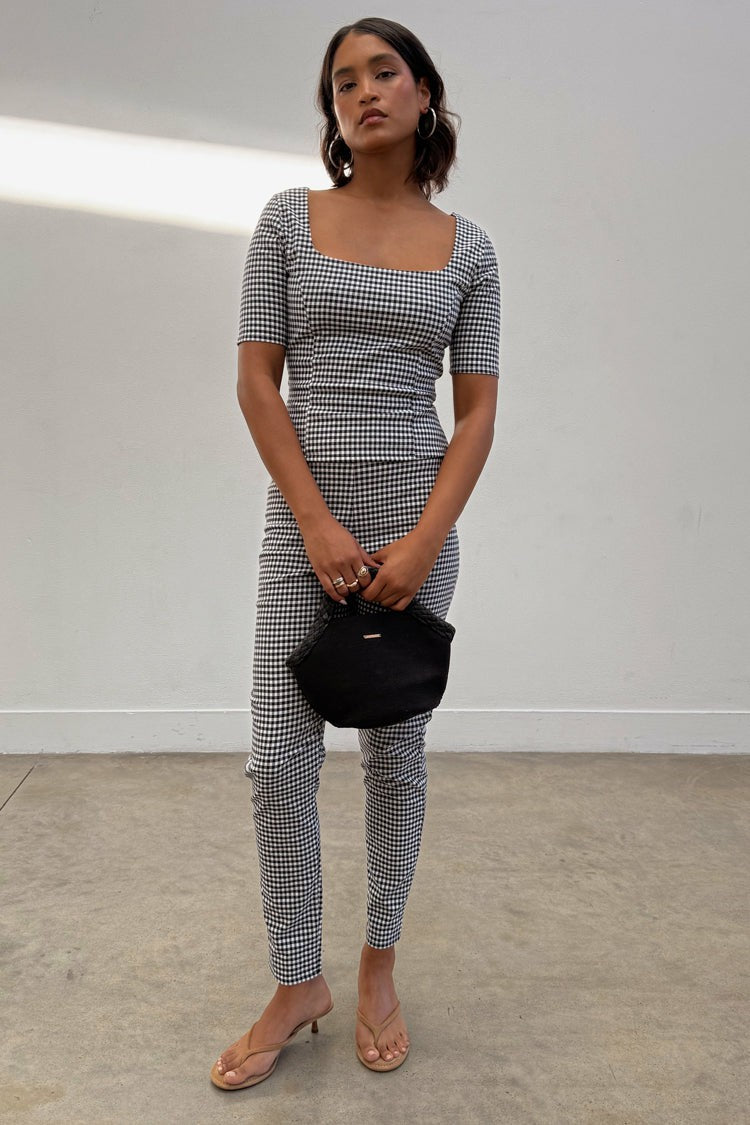 Never Fully Dressed Trusted - Gingham Top - Co-ord with Trousers