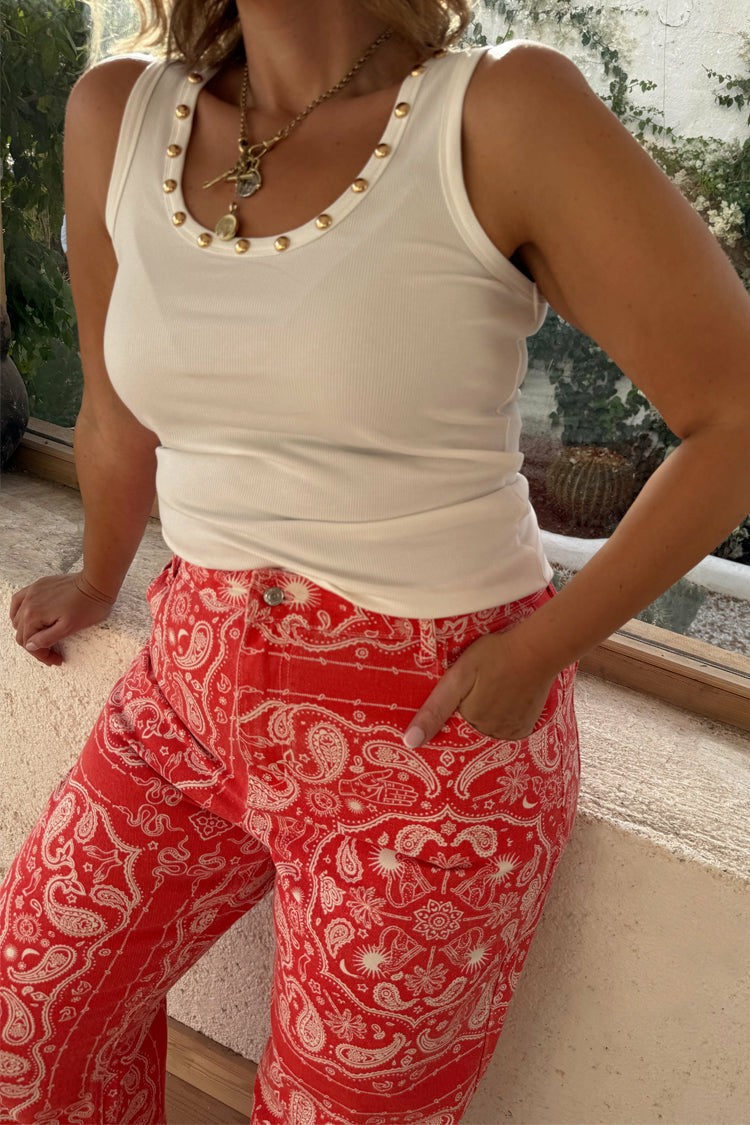 Never Fully Dressed Best Seller - Red Bandana Jeans  London