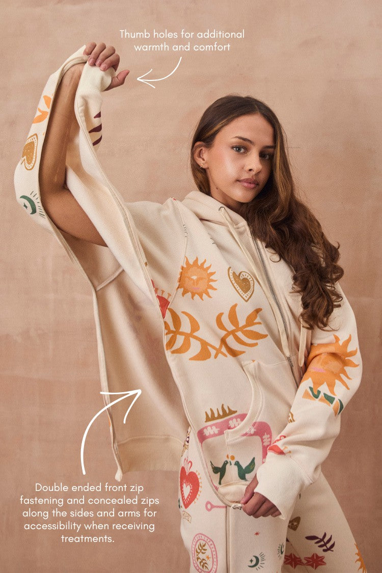 Never Fully Dressed Top Pick - Cream Sundazed Accessible Hoodie - NFD x Porto&Bello