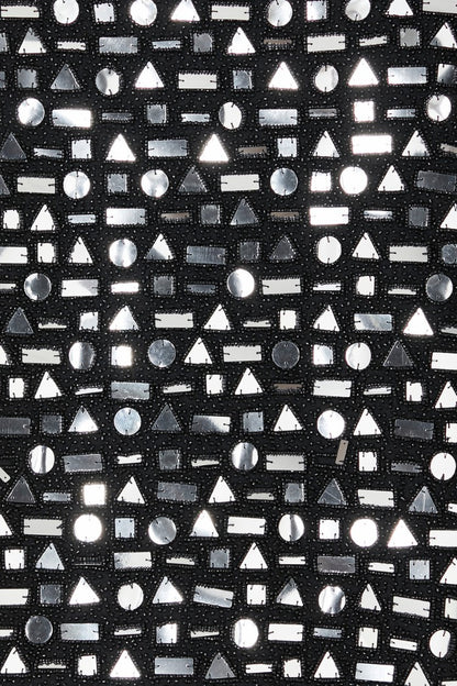 Never Fully Dressed Best Seller - Black Beaded Mirror Skirt