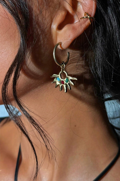 Never Fully Dressed Hot Sale - Deloris Sun Hoop Earrings - Limited Edition - Never Fully Dressed