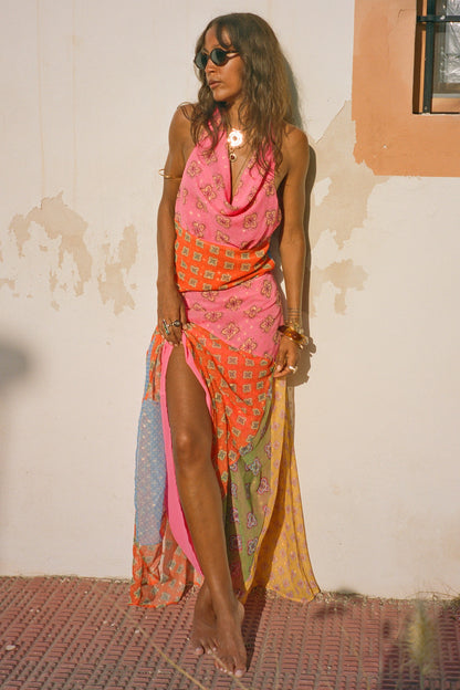 Never Fully Dressed Exclusive - Pink Mix Tile Skirt Petite