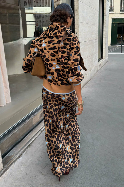 Never Fully Dressed Great Value - Heart Leopard Dorris Skirt Petite