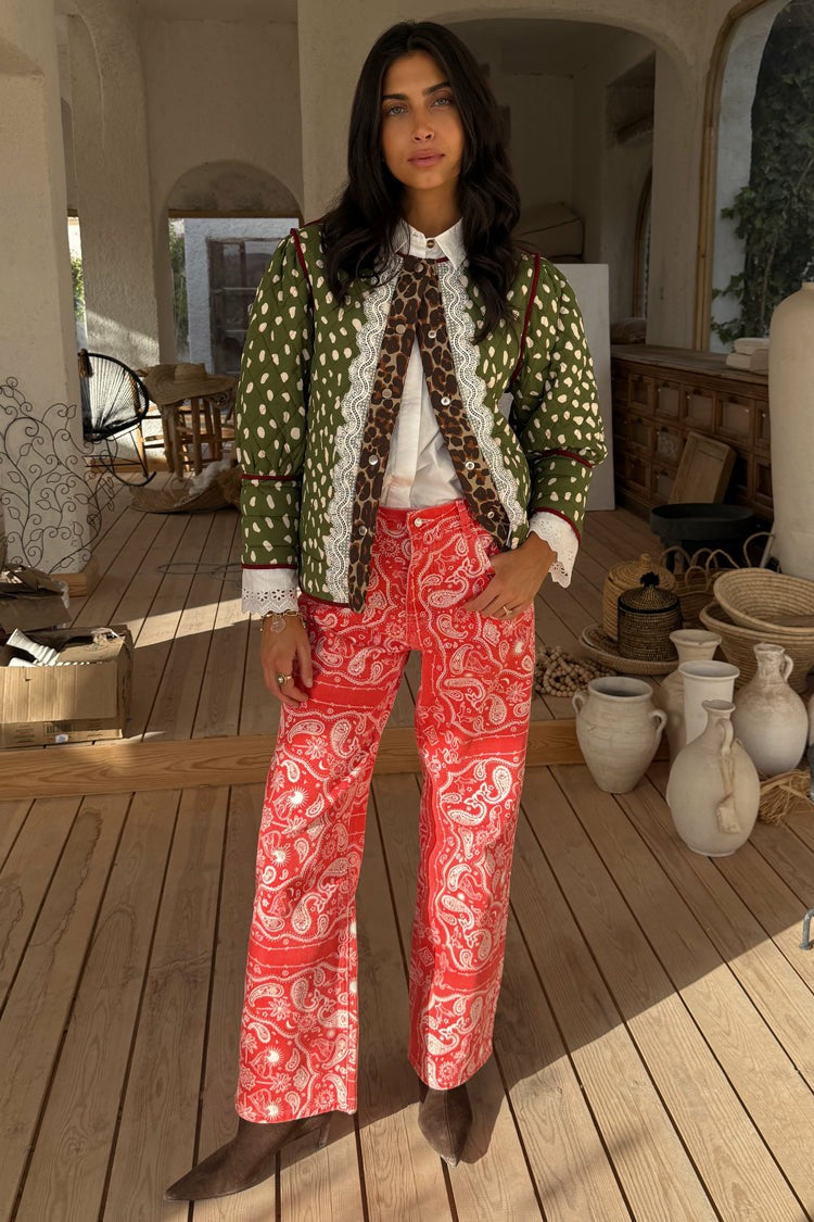 Never Fully Dressed Value - Red Bandana Jeans Petite