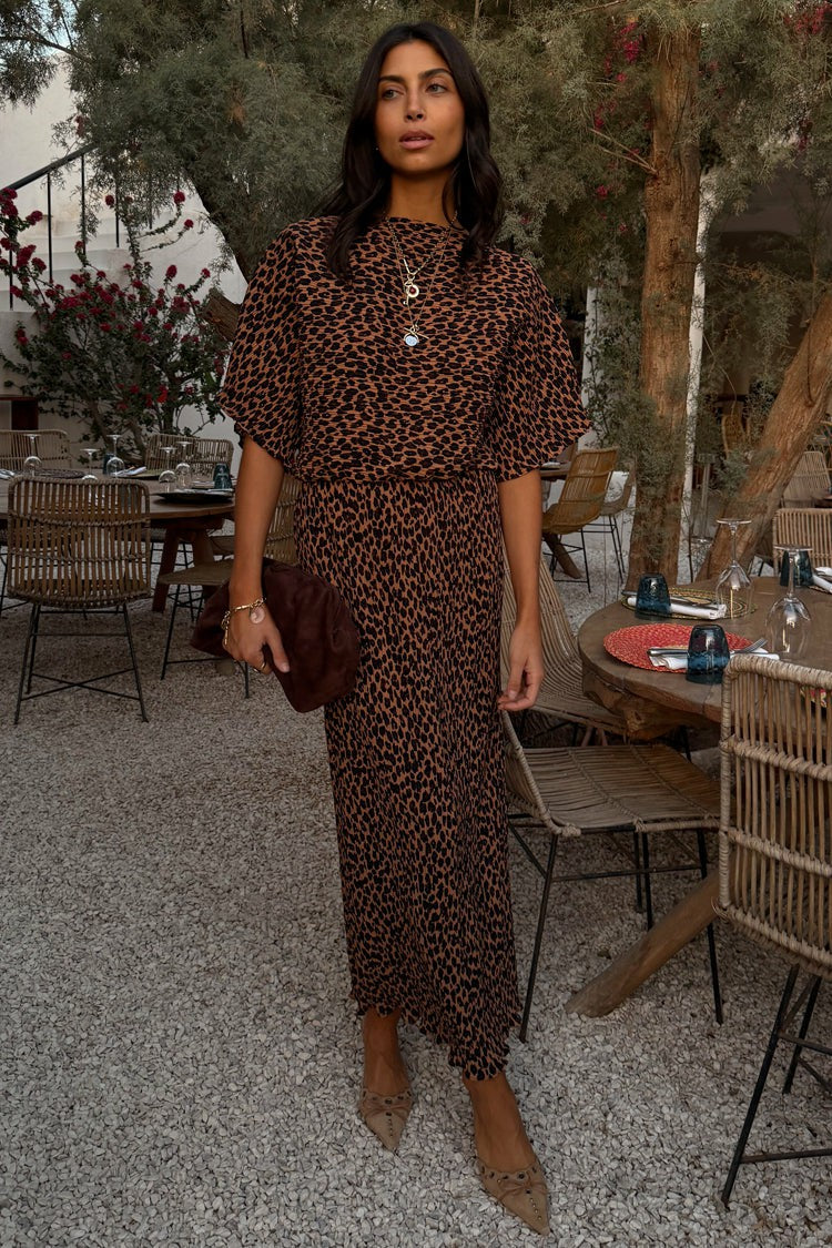 Never Fully Dressed Great Value - Lucia Leopard Tilly Dress Petite