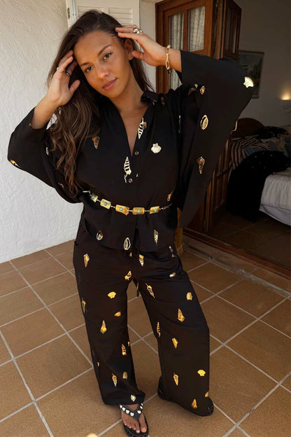 Never Fully Dressed Discount - Black Shell Elissa Trousers Petite