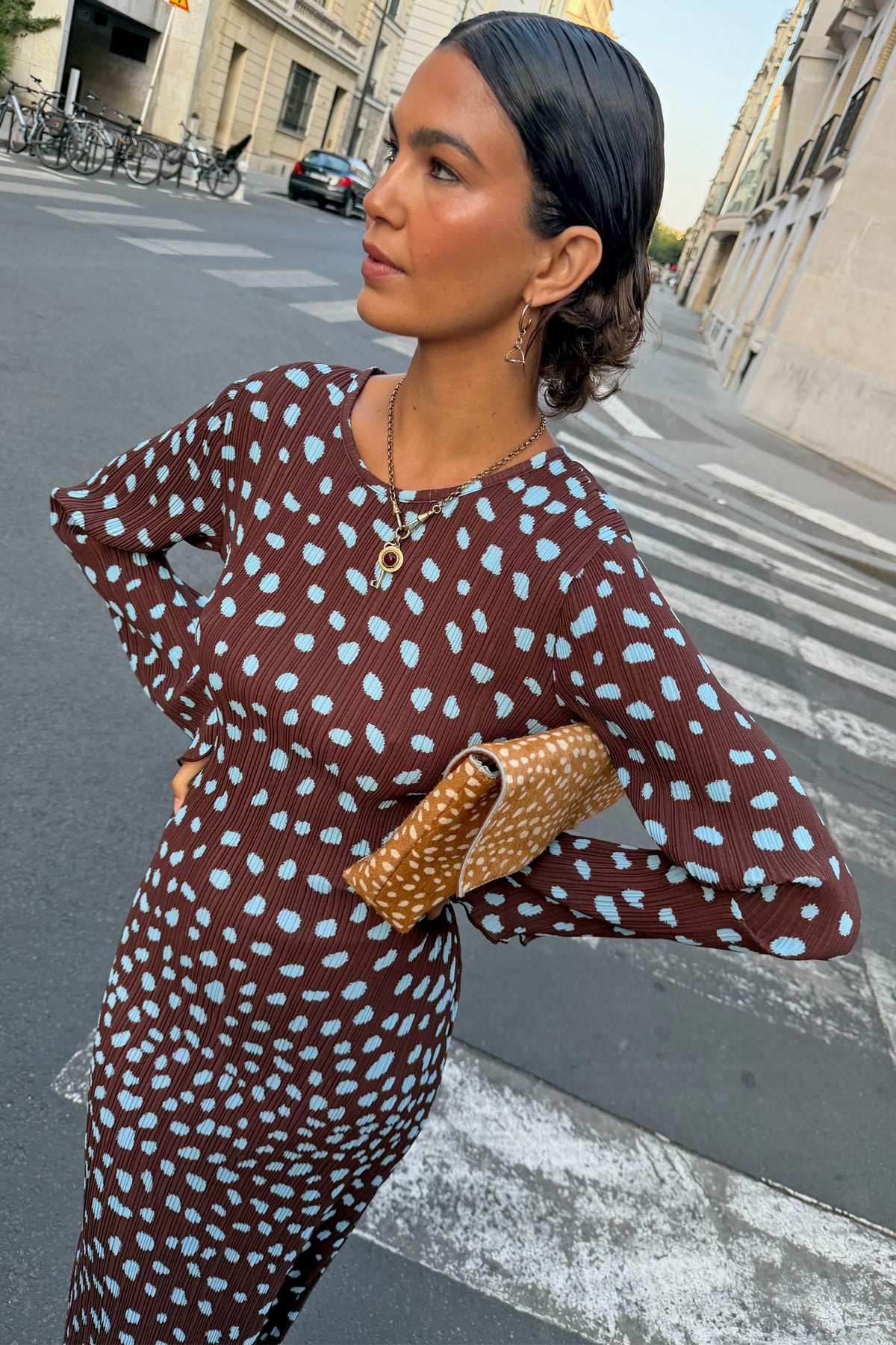 Never Fully Dressed Signature - Chocolate Deer Gaia Dress Petite