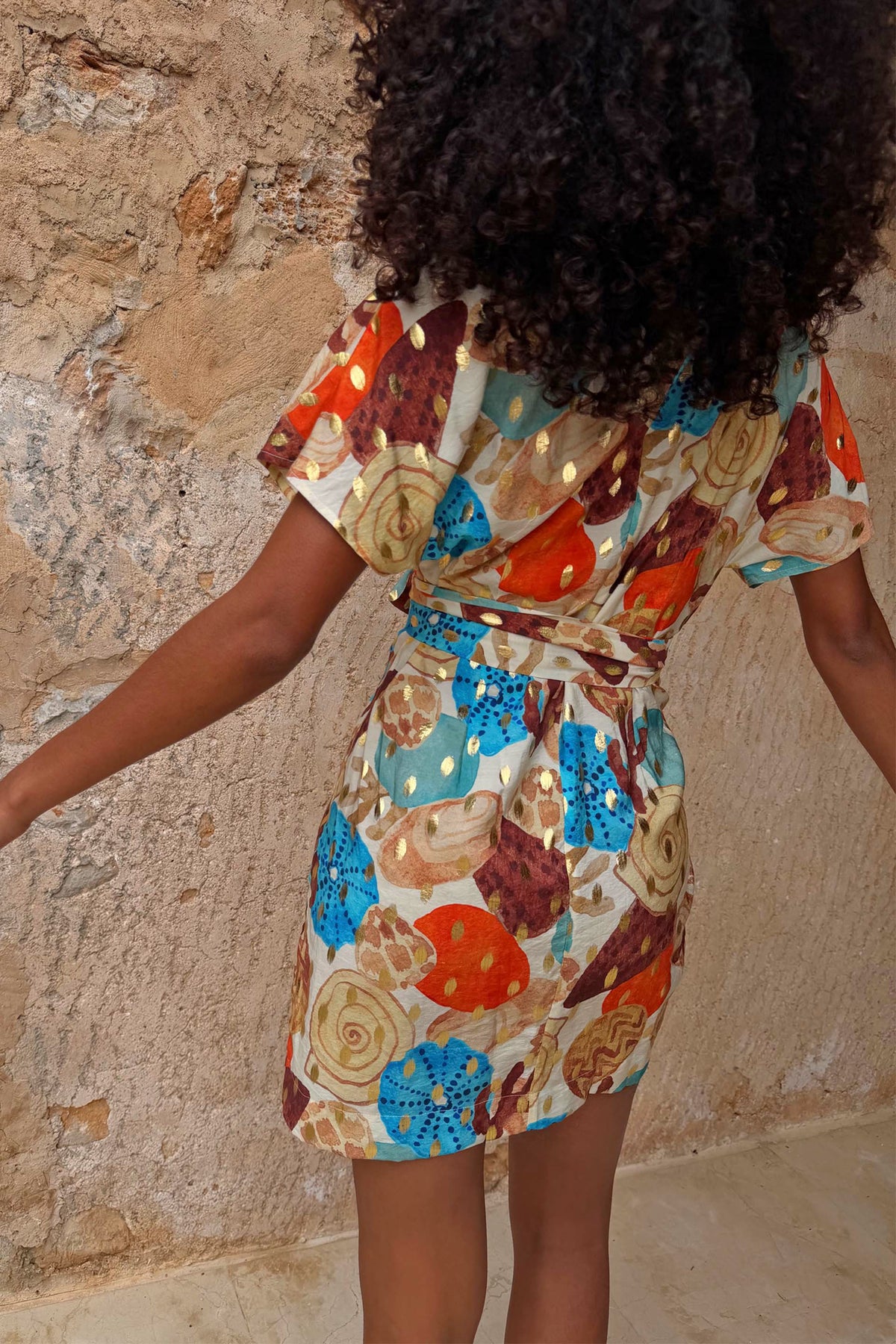 Never Fully Dressed Hot Sale - Shell Mini Wrap Dress Petite