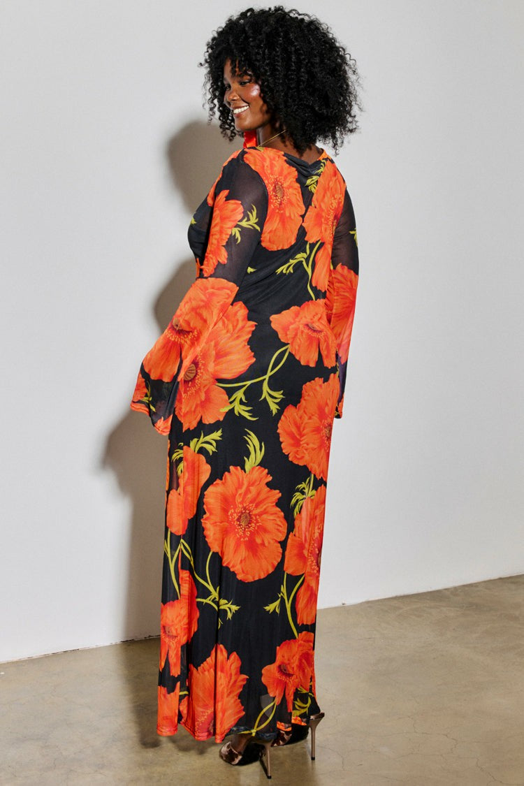 Never Fully Dressed Featured - Black Poppy Aria Mesh Dress with Slip